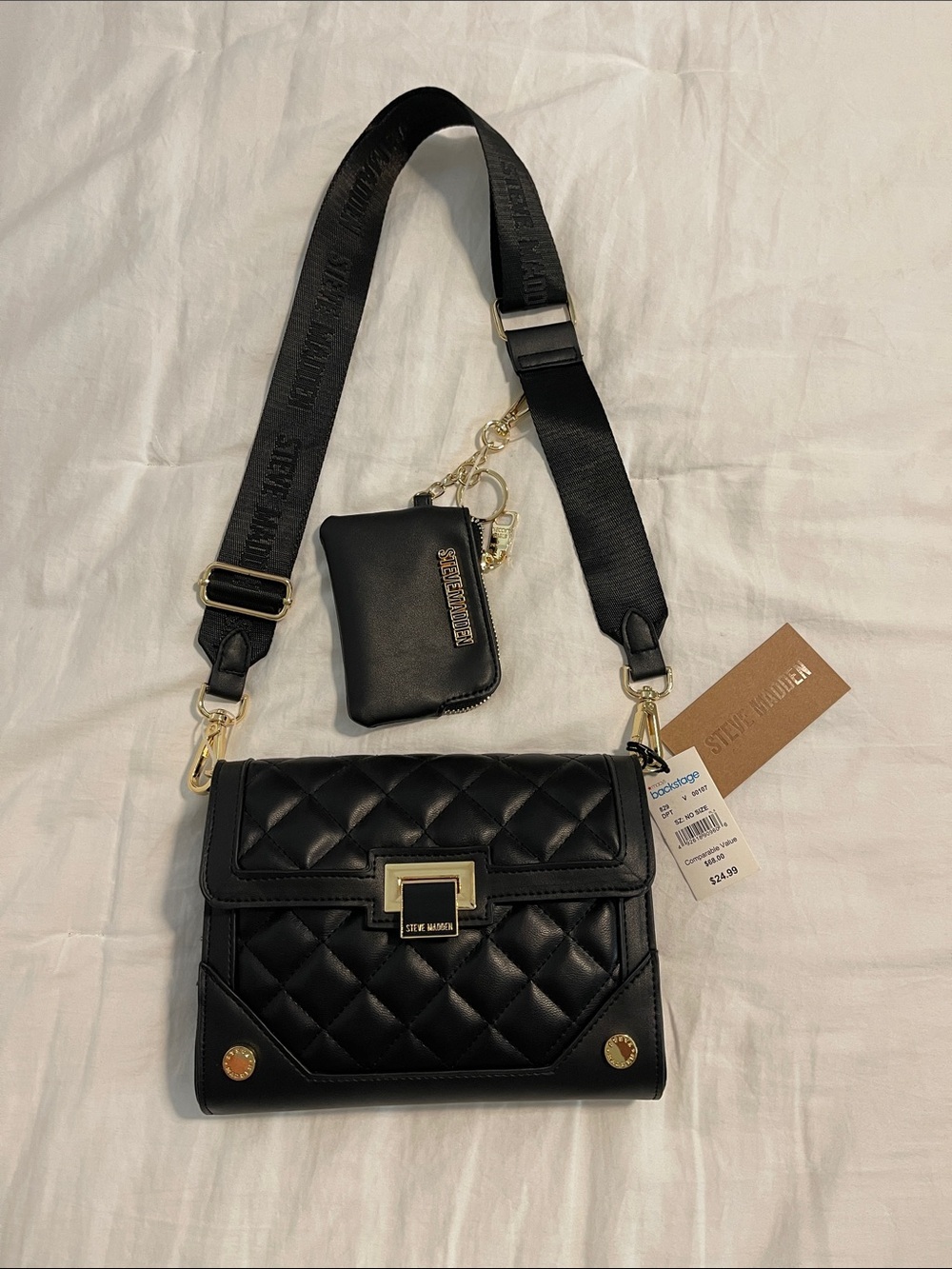 Steve Madden purse with crossbody strap and coin purse